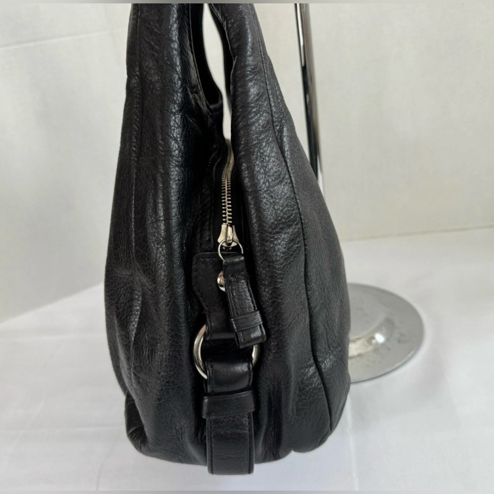 Coach G1271- 21225 Madison Maggie Black Leather Hobo Shoulder Tote Bag Supple - Picture 5 of 13